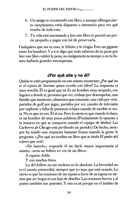 El Poder del Esposo que Ora - Tapa Blanda - Stormie Omartian - Imagen 5