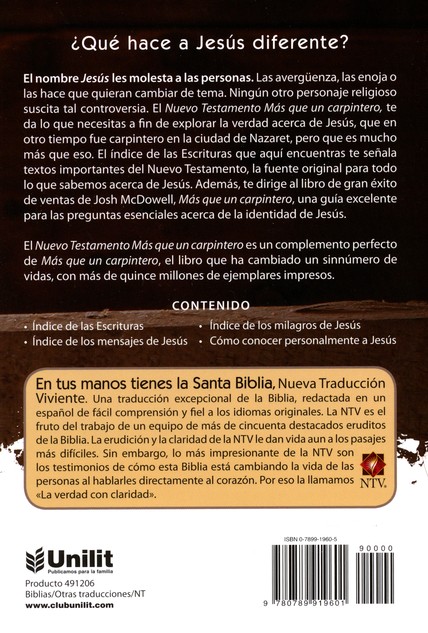 Más que un Carpintero Nuevo Testamento - Edición Bolsillo - Tapa Blanda - Josh y Sean McDowell - Imagen 6