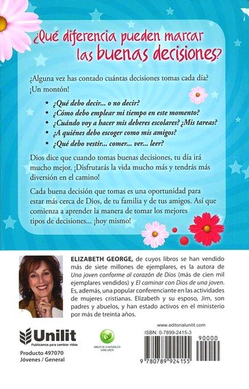 Guía De Una Jovencita Para Las Buenas Decisiones - Tapa Blanda - Elizabeth George - Imagen 10