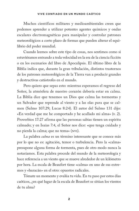 Vive Confiado en un Mundo Caótico - Tapa Blanda - David Jeremiah - Imagen 5