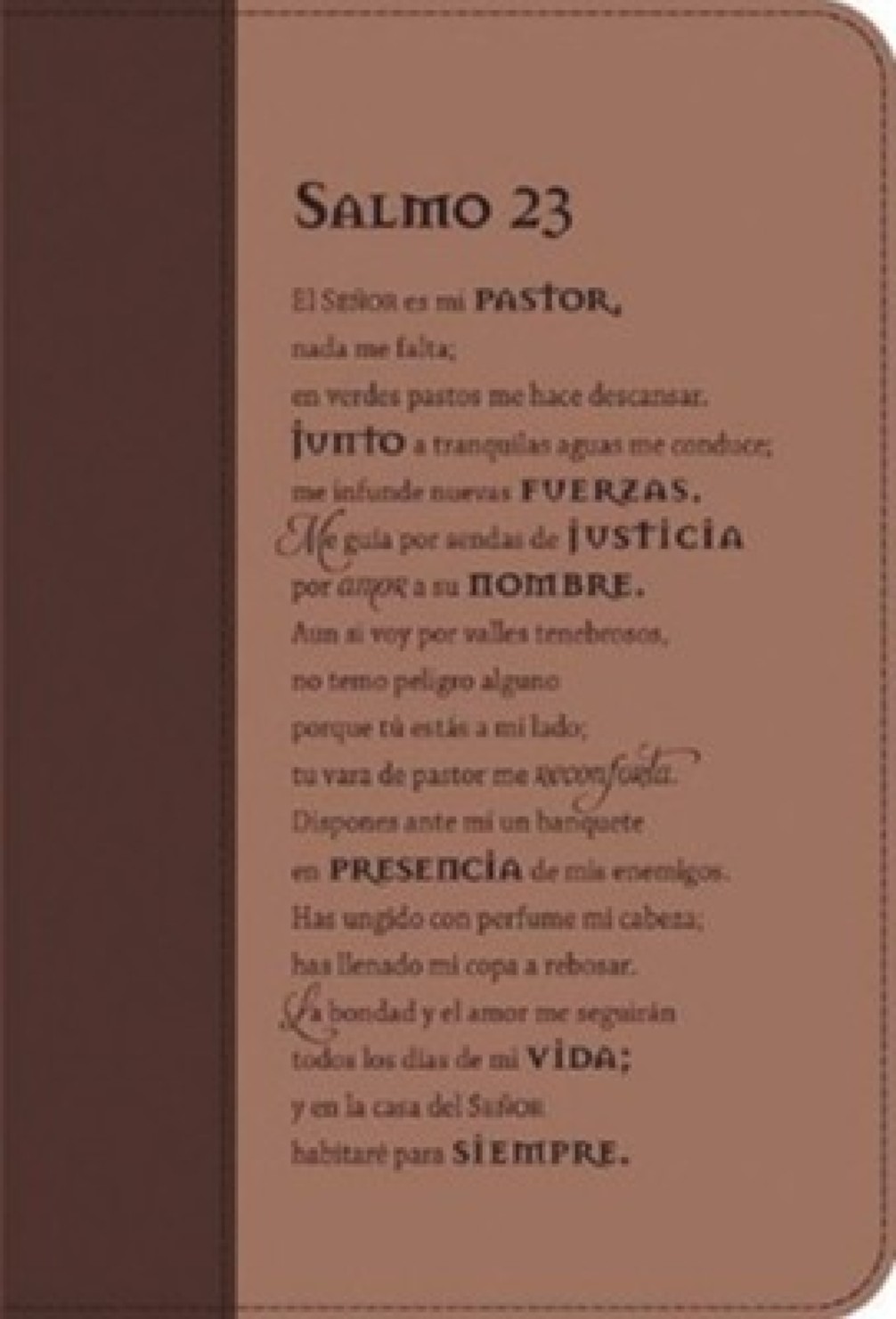 Forro de Biblia "Mi Pastor", Marrón - Canela