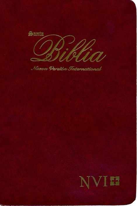 NVI Biblia Ultrafina con Concordancia - Imitación Piel - Vino