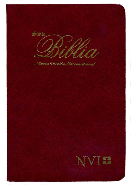 NVI Biblia Ultrafina con Concordancia - Imitación Piel - Vino - Imagen 2