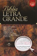 Biblia RVR 1960 Letra Grande, Imitación Piel Negra