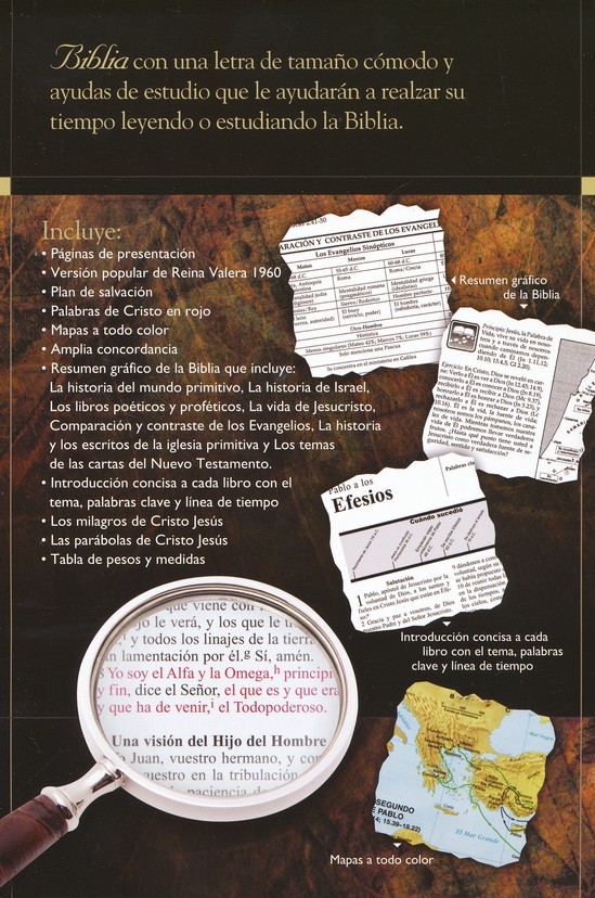 Biblia RVR 1960 Letra Grande, Imitación Piel Negra - Imagen 10