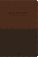 Santa Biblia de Estudio Reina Valera - Imitación Piel - Café