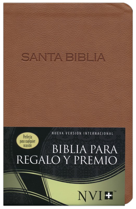 NVI Biblia Premios y Regalos - Imitación Piel - Duo Tono Café - Imagen 2