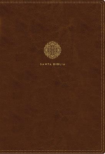 Santa Biblia RVR60 - Letra  Super Gigante - Imitación Piel  Café con Cierre e Index