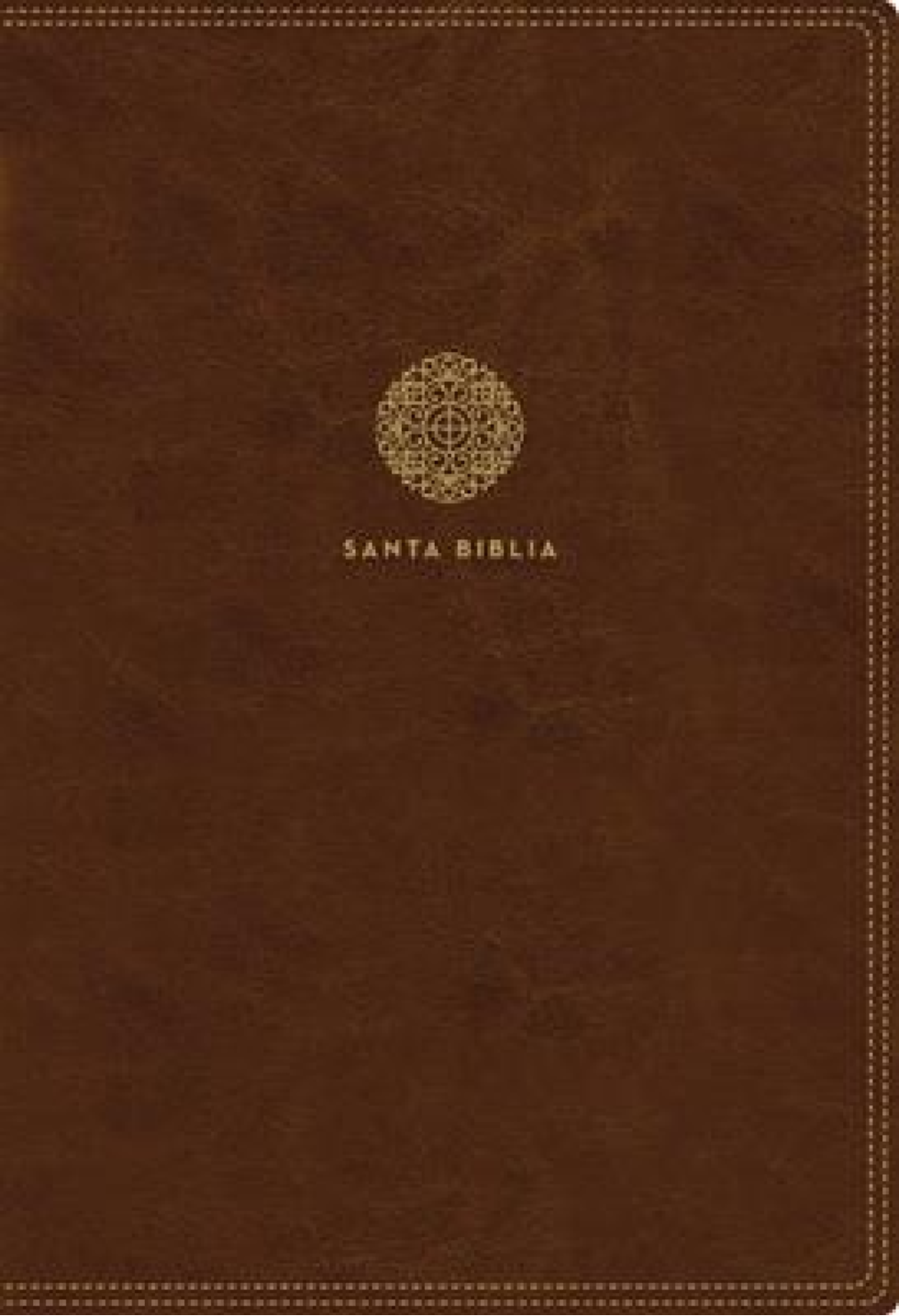 Santa Biblia RVR60 - Letra Super Gigante - Imitación Piel Café con Cierre e Index