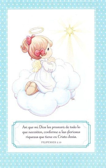 NVI Santa Biblia Precious Moments, Angelitos, Ultrafina Compacta Aqua - Imagen 11