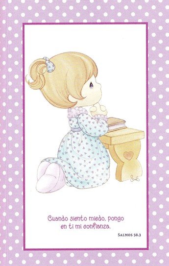 NVI Santa Biblia Precious Moments, Angelitos, Ultrafina Compacta Aqua - Imagen 7