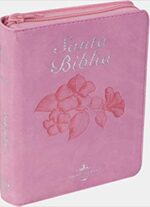 Biblia RVR60 - Concordancia,  Imitación Piel Rosa Noble, Cierre, Indice y Fuente de Bendiciones