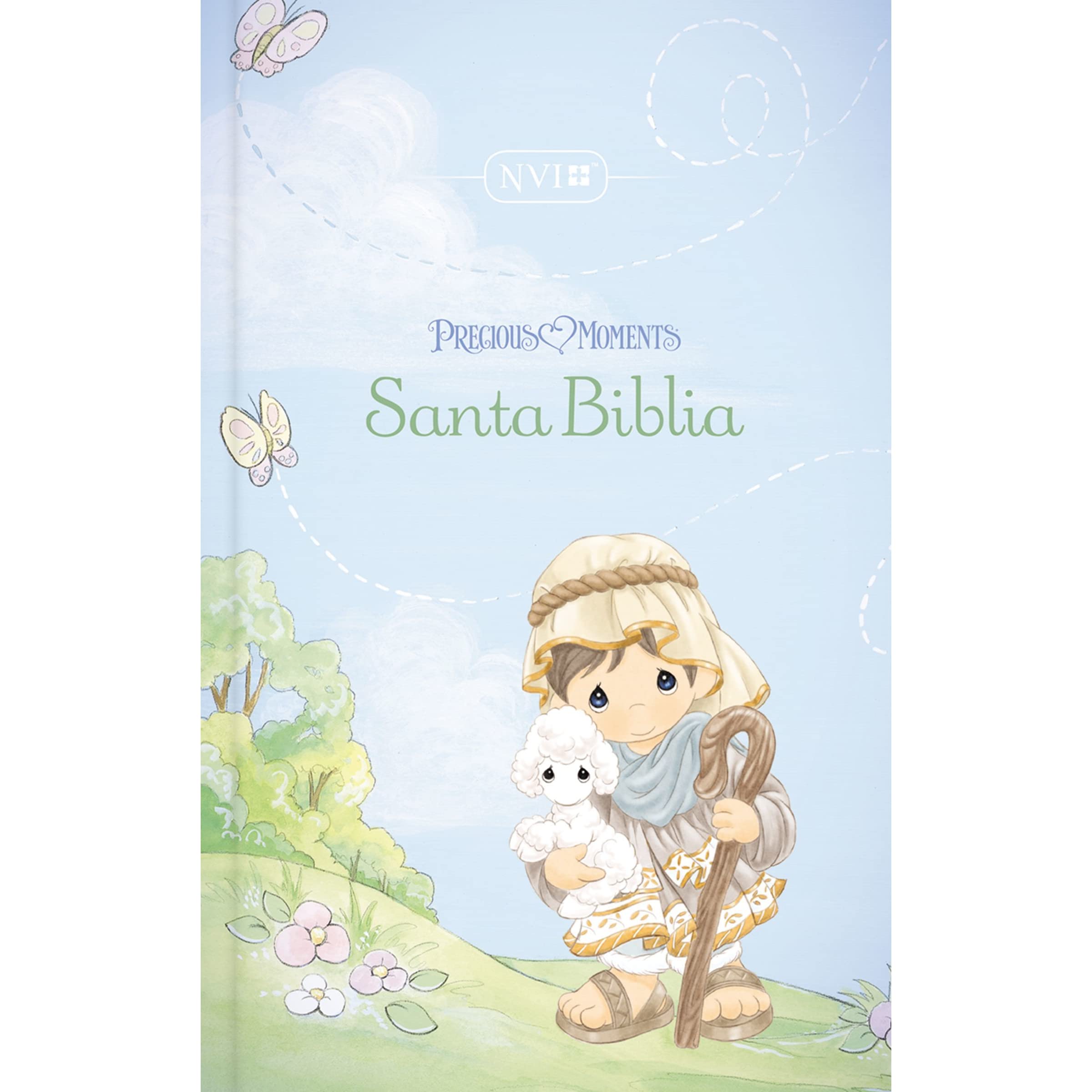 NVI Santa Biblia Precious Moments, Imitación Piel Aqua - Imagen 2