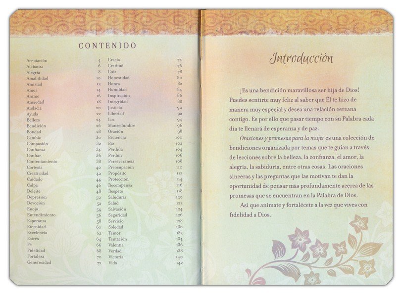 Oraciones y Promesas para la Mujer - Imitación Piel - Varios Autores - Imagen 3