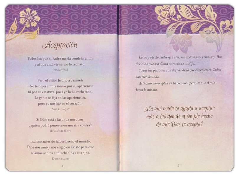 Oraciones y Promesas para la Mujer - Imitación Piel - Varios Autores - Imagen 4
