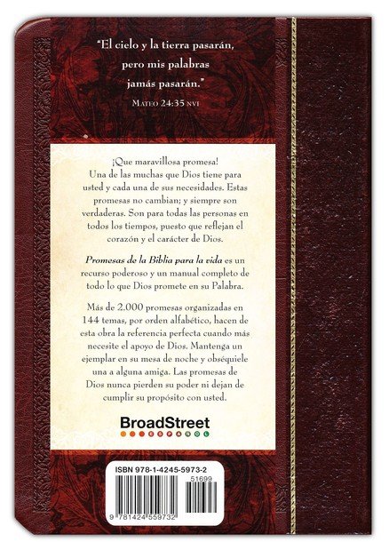 Promesas de la Biblia para la Vida - Imitación Piel - Varios Autores - Imagen 12