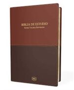 Alternative view of Santa Biblia de Estudio Reina Valera  - Imitación Piel - Café