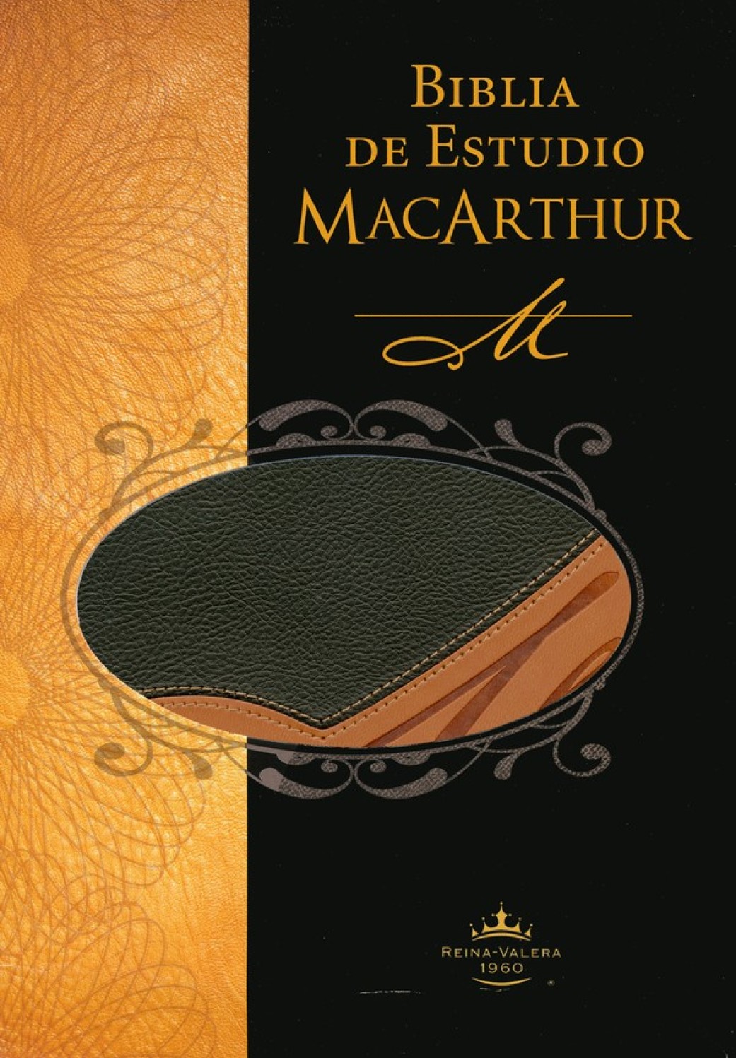 Biblia de Estudio MacArthur RVR 1960, Imitación Piel Negra - Marrón Claro