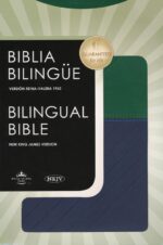 Alternative view of Biblia Bilingue Reina Valera 1960 - NKJV -  Imitación Piel - Azul y Verde