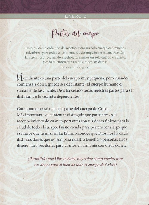 Fuerzas Para Cada Día Para La Mujer - Devocional - Imitación Piel - Varios Autores - Imagen 6