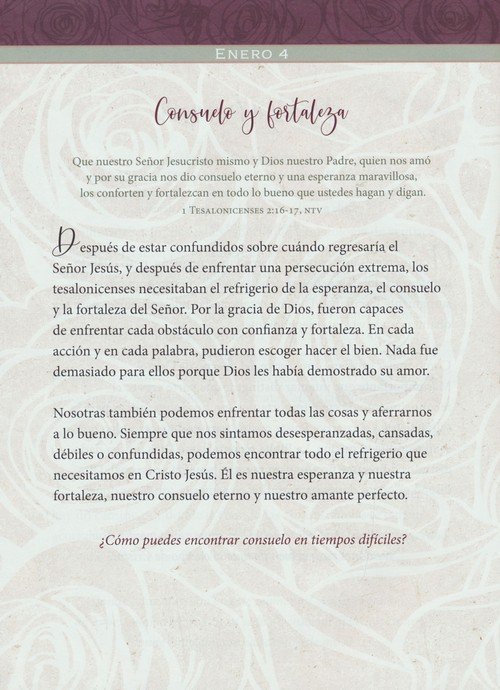 Fuerzas Para Cada Día Para La Mujer - Devocional - Imitación Piel - Varios Autores - Imagen 7