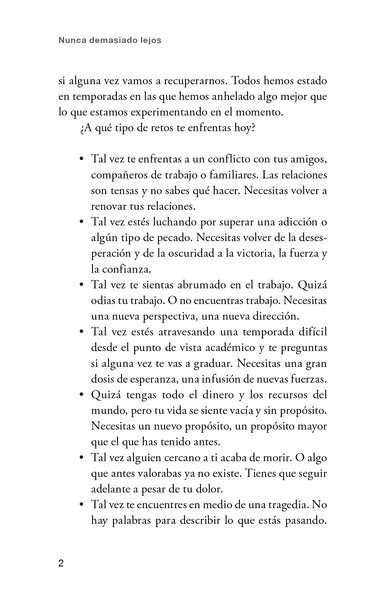 Nunca demasiado Lejos - Tapa Dura – Louie Giglio - Imagen 5