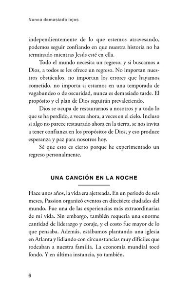 Nunca demasiado Lejos - Tapa Dura – Louie Giglio - Imagen 9