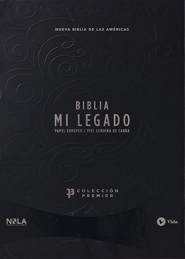 NBLA Biblia Mi Legado, Colección Premier, Negro, Una Columna, Interior a Dos Colores - Imagen 2