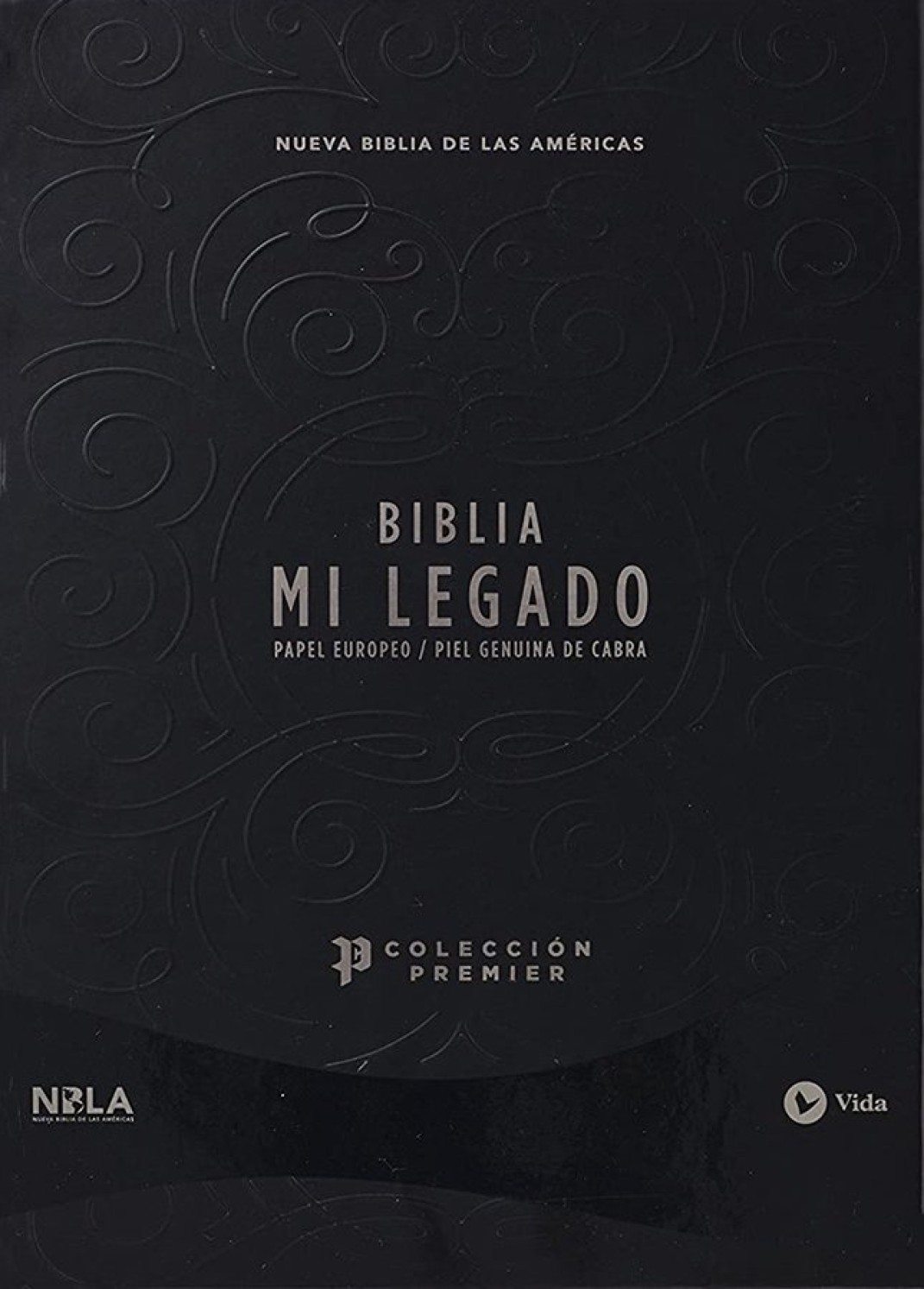 NBLA Biblia Mi Legado, Colección Premier, Negro, Una Columna, Interior a Dos Colores