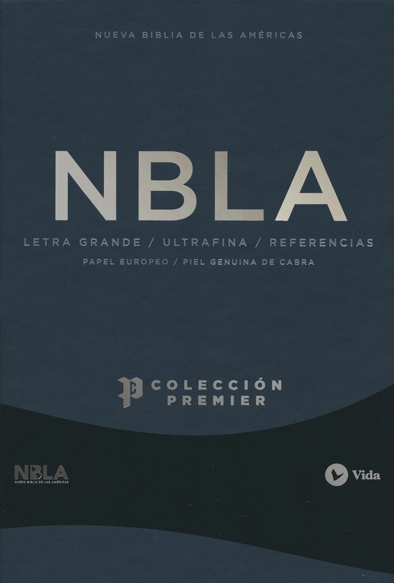 NBLA Biblia Ultrafina, Colección Premier, Azul Marino - Imagen 2