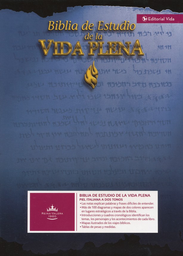Biblia de Estudio de la Vida Plena RVR 1960, Piel Especial, Negro - Imagen 2