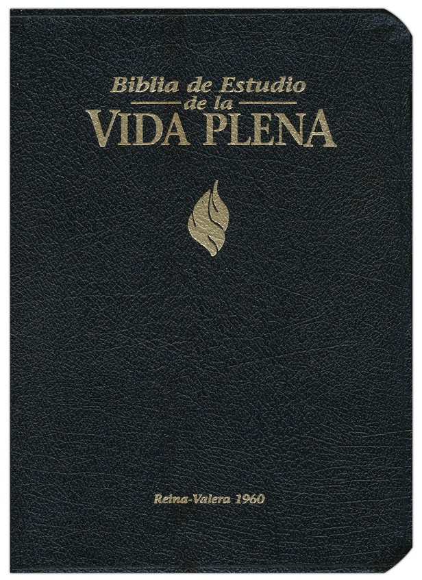 Biblia de Estudio de la Vida Plena RVR 1960, Piel Especial, Negro - Imagen 3
