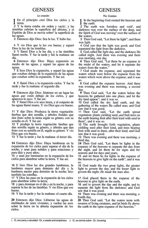 LBLA/NASB Biblia Bilingüe Imitación Piel Café - Imagen 4