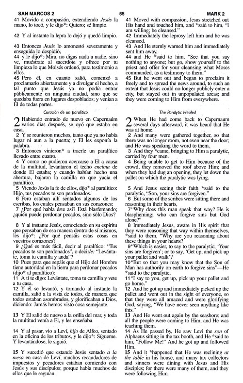 LBLA/NASB Biblia Bilingüe Imitación Piel Café - Imagen 9