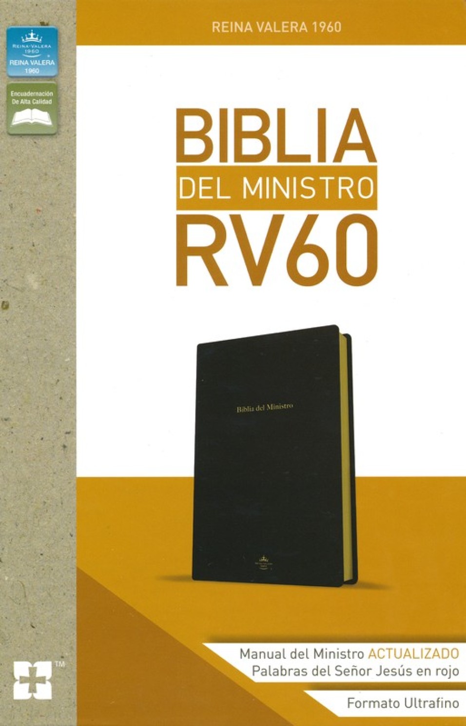 Biblia del Ministro RVR 1960 - Ultrafina - Imitación Piel Negra