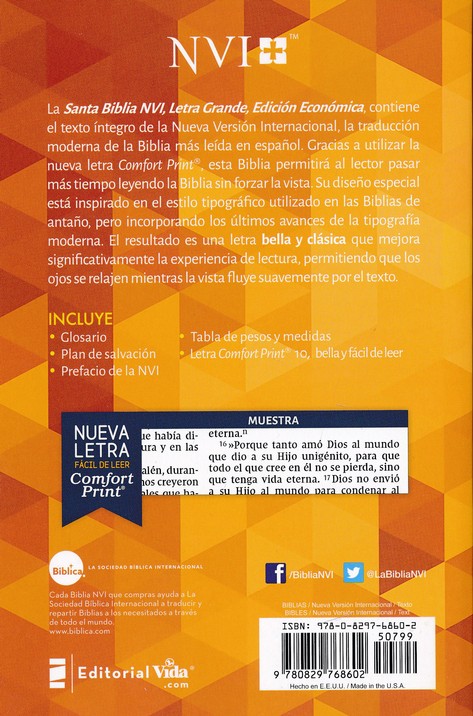 NVI Biblia Letra Grande - Edición Económica - Tapa Blanda - Imagen 8