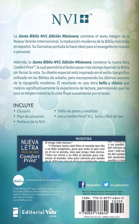NVI Biblia Edición Misionera Círculos - Tapa Blanda - Imagen 9