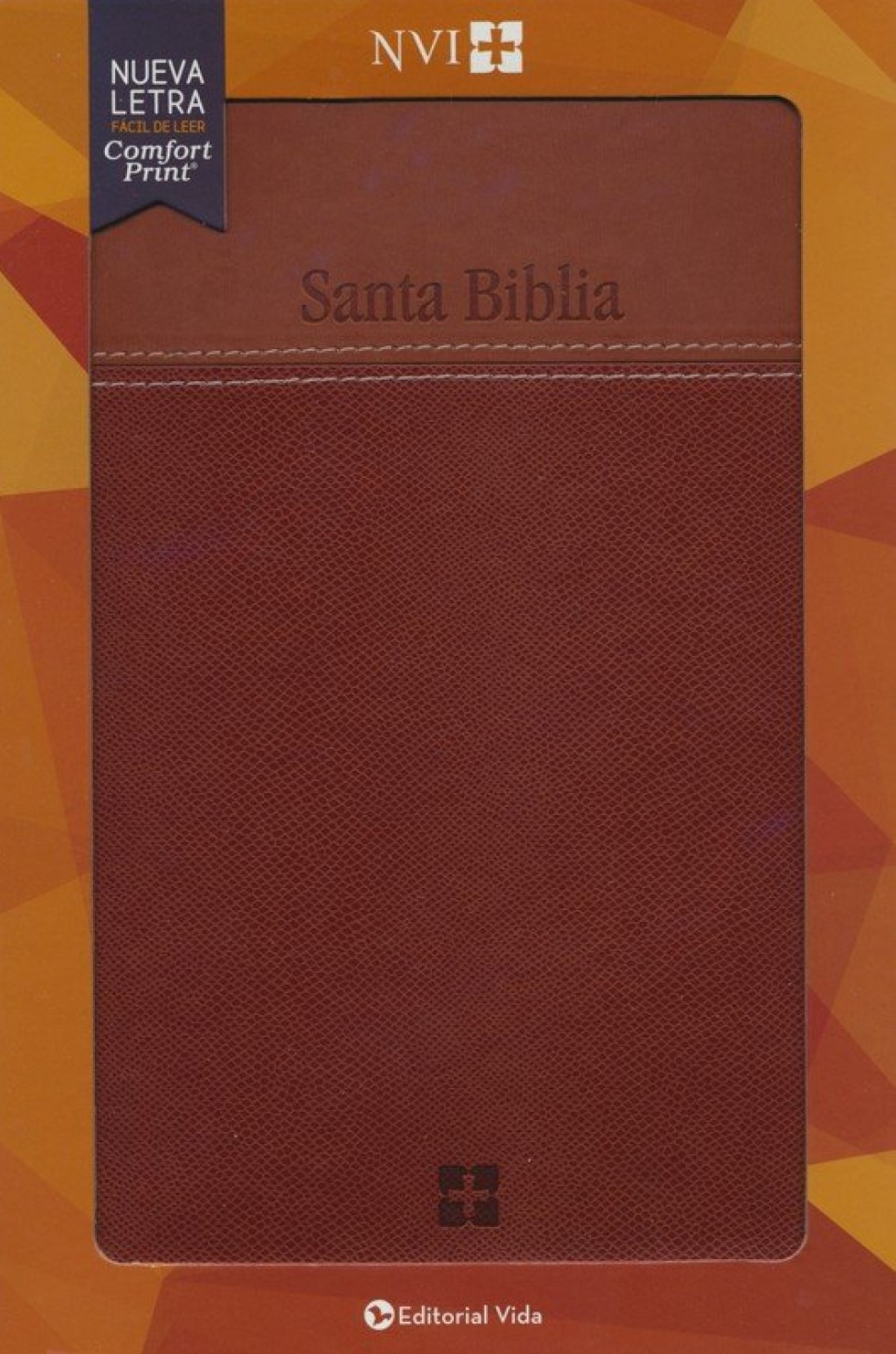 NVI Biblia Letra Grande - Imitación Piel Duo Tono - Café