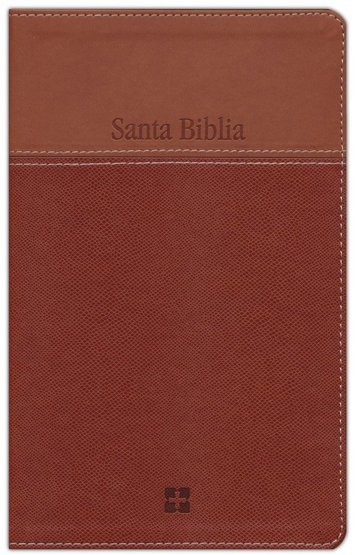 NVI Biblia Letra Grande - Imitación Piel Duo Tono - Café - Imagen 3