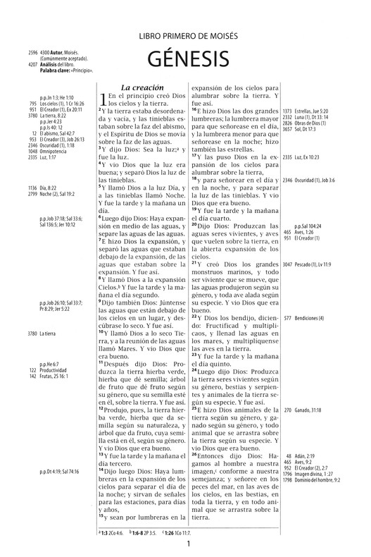 Biblia de Referencia Thompson RVR 1960, Imitación Piel Negra - Imagen 4