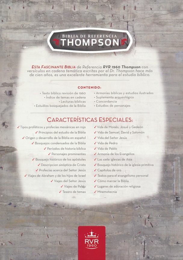 Biblia de Referencia Thompson RVR 1960, Imitación Piel Negra - Imagen 10