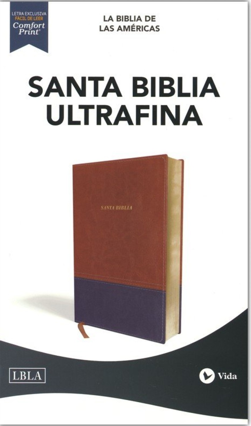 LBLA Santa Biblia Ultrafina Imitación Piel Café