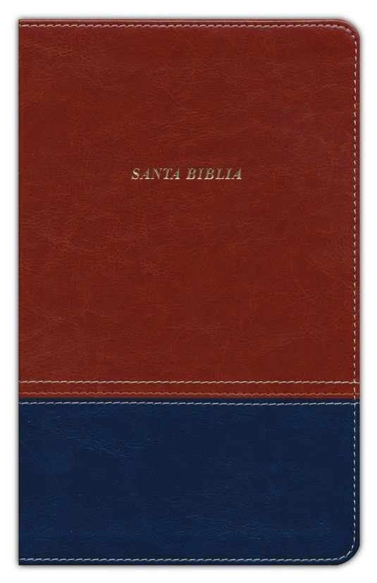 LBLA Santa Biblia Ultrafina Imitación Piel Café - Imagen 3