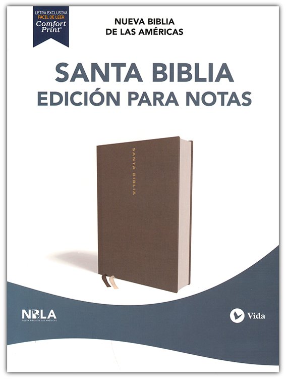 NBLA Santa Biblia para Notas Tapa Dura Gris - Imagen 2