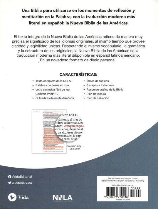 NBLA Santa Biblia para Notas Tapa Dura Gris - Imagen 10
