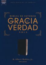 NBLA Biblia de Estudio Gracia y Verdad, Piel Fabricada, Negro - R. Albert Mohler Jr.