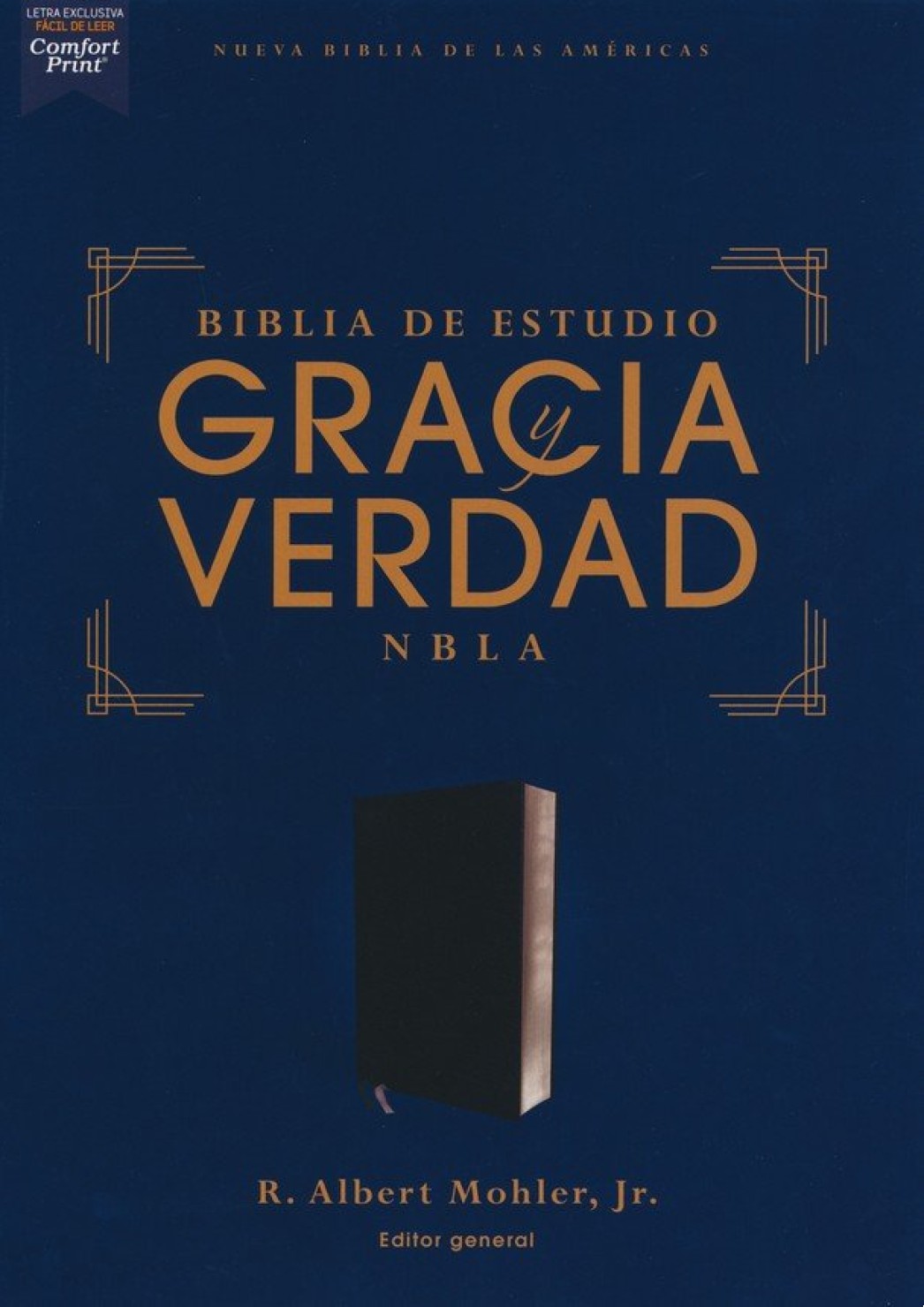 NBLA Biblia de Estudio Gracia y Verdad, Piel Fabricada, Negro - R. Albert Mohler Jr.