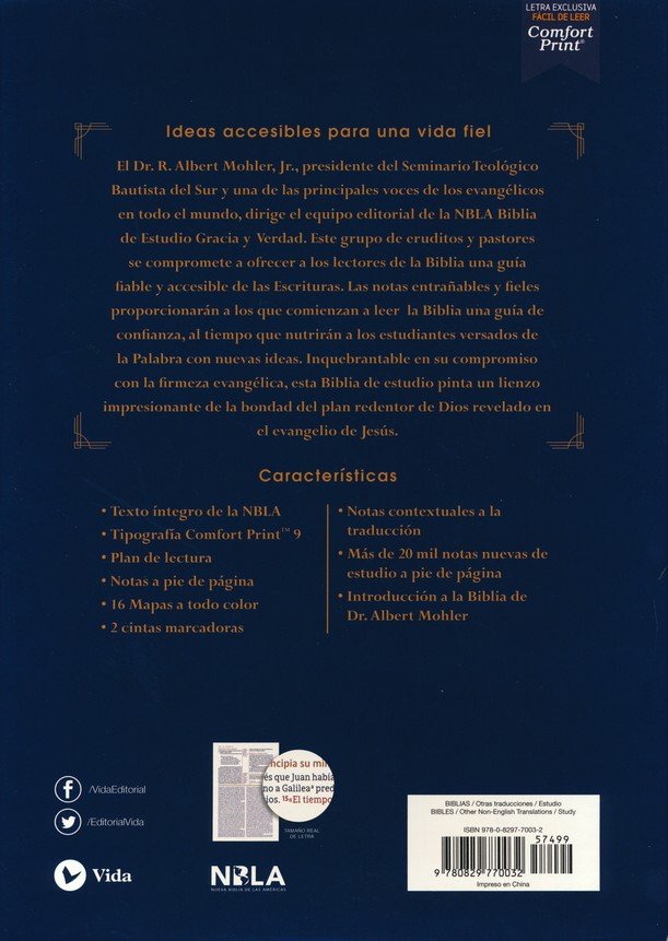 NBLA Biblia de Estudio Gracia y Verdad, Piel Fabricada, Negro - R. Albert Mohler Jr. - Imagen 13