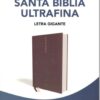 NBLA Santa Biblia Ultrafina Letra Grande, Tamaño Manual, Tapa Dura, Tela, Gris