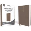 NBLA Santa Biblia Ultrafina Letra Grande, Tamaño Manual, Tapa Dura, Tela, Gris - Imagen 11